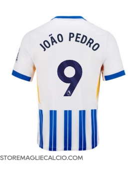 Brighton Joao Pedro #9 Maglia Gara Casa Repliche 2024-25 Maniche Corte